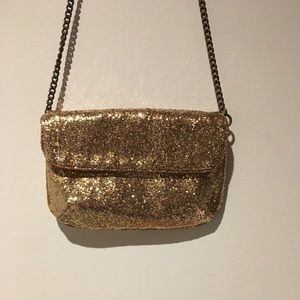 JCrew Gold Sequin Purse